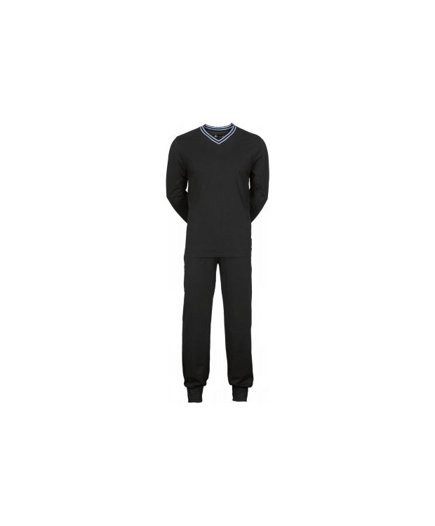 JBS Jersey Pyjamas i Sort til Herre – 100% Bomuld & Komfortabelt Nattøj billede