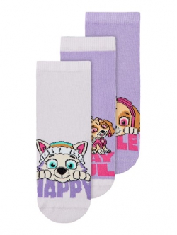 Name It 3-pak Paw Patrol-strømper til piger, str. 19/21