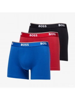 BOSS 3-pak Power boksershorts i blå, rød og sort til herre – S-XXL