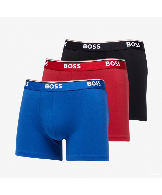 BOSS 3pak underbukser/boksershorts med signaturstribe i forskellige farver til herre