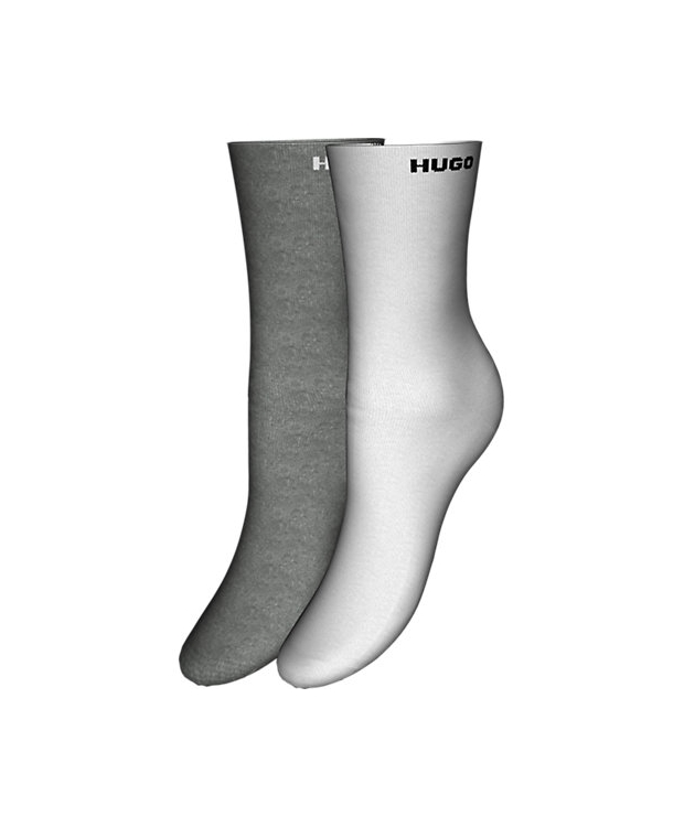 Billede af HUGO 2-pak strømper i hvid og grå