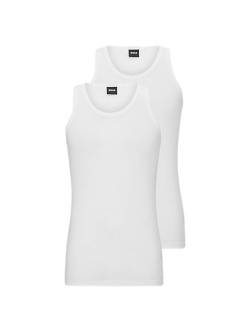BOSS 2-pak hvide tanktops til herre, str. S og XXL