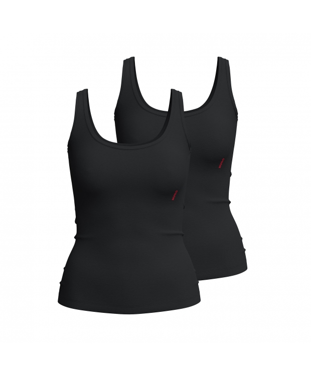 Billede af HUGO 2pak undertrøjer med brede stropper i sort til kvinder