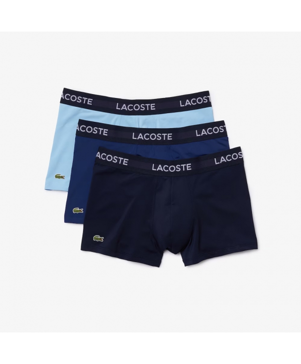 LACOSTE 3-pak mikrofiber underbukser/boxershort i forskellige farver til herre