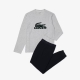LACOSTE pyjamassæt i sort og grå til herre