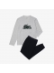 Lacoste pyjamassæt sort grå herre str. S M L XL XXL