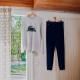 Lacoste pyjamassæt sort grå herre str. S M L XL XXL