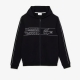 Lacoste sort zip-hoodie til herre - S og XL