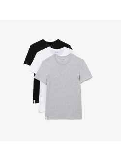 LACOSTE 3pak t-shirt i sort, hvid & grå til herre