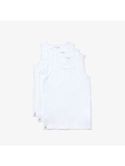 Lacoste hvide tanktops 3-pak herre - XL