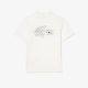 Lacoste hvid T-shirt med rygprint herre - S-2XL