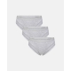 JBS Of Denmark 3-pak underbukser i lysegrå til piger