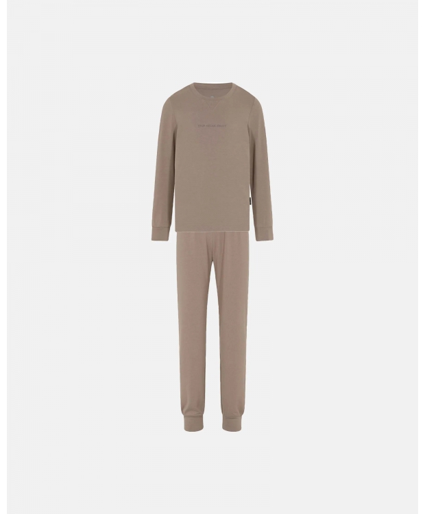 #3 - JBS Of Denmark pyjamassæt i brun til drenge