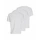 Jack & Jones t-shirt med rund hals, 3-pak i hvid til herre – aktive størrelser S, L, XL, XXL