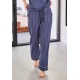 JBS of Denmark Women stribede pyjamasbukser i navy til kvinder