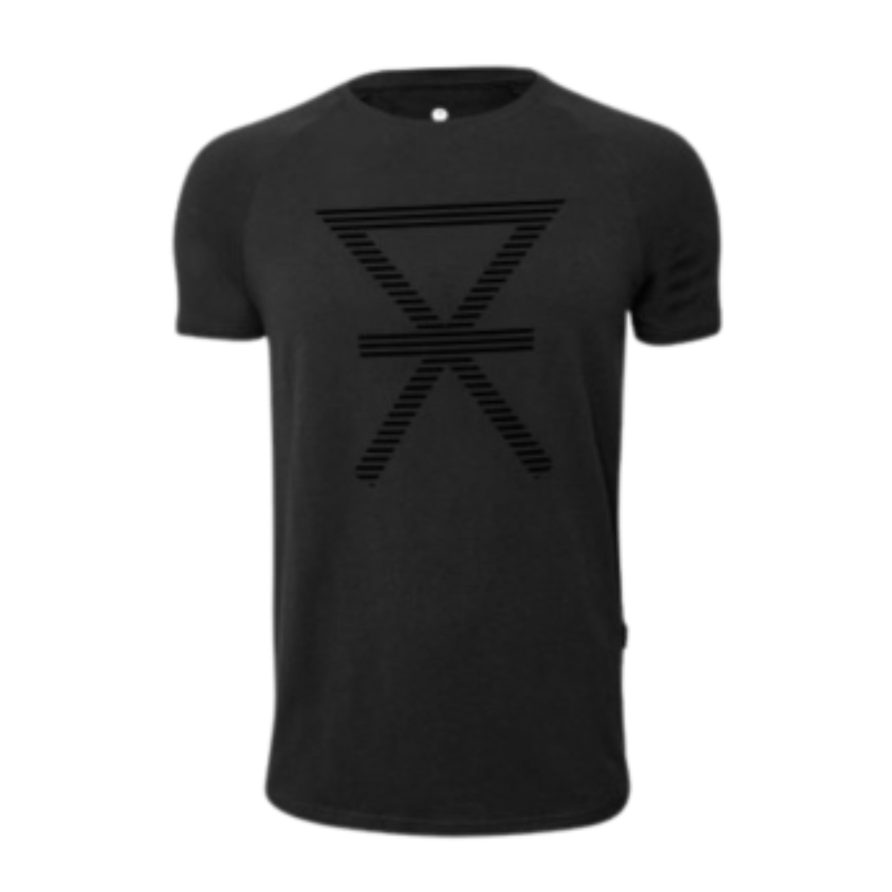 T-shirt med rund hals 