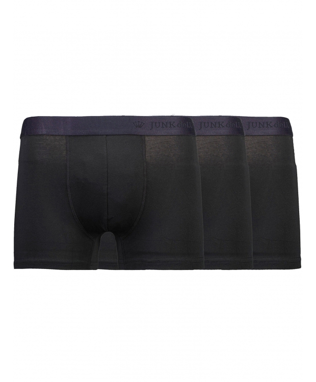 JUNK DE LUXE 3-Pak Økologiske Boxers i Sort Til Mænd