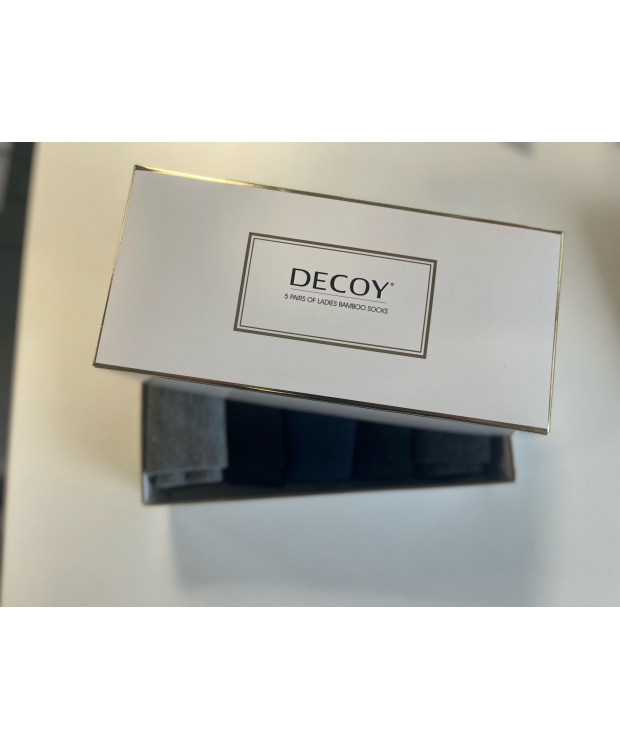 Decoy 5-pak ankel strømper i gaveæske i forskellige farver til kvinder
