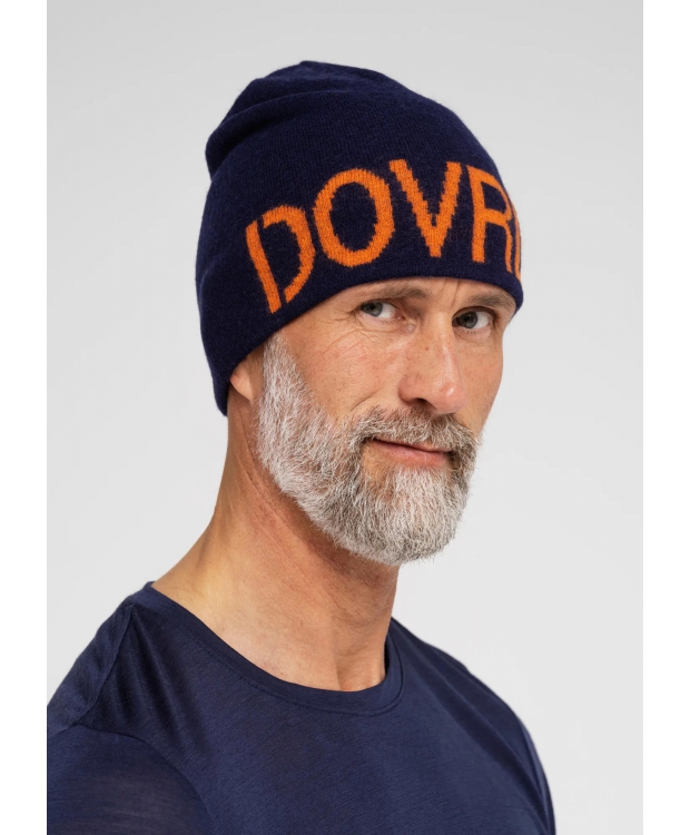 DOVRE hue i uld i navy til herre.