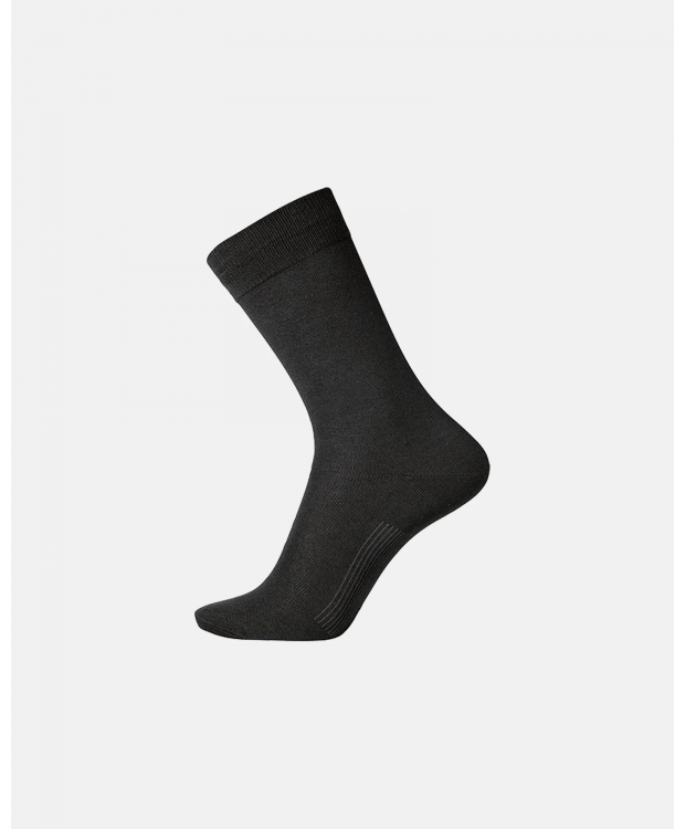 Dovre 3pak bomuldsstrømper i sort til herre billede 2