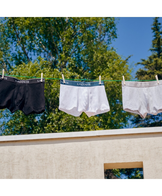 Lacoste 3-pak Underbukser/Boxershorts i Forskellige Farver til Herre billede 3