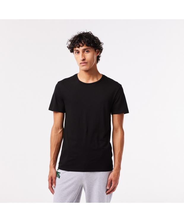 Lacoste 3-pak T-shirt i Sort, Hvid & Grå til Herre billede 3