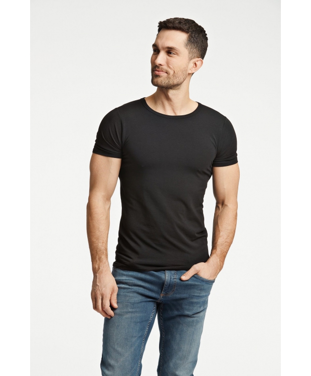 Lindbergh Acces 2pak T-shirt i sort til herre billede 4