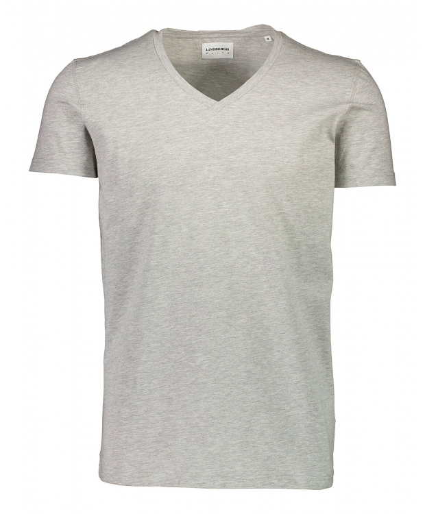 Lindbergh T-shirt m. v-hals i grå til herre