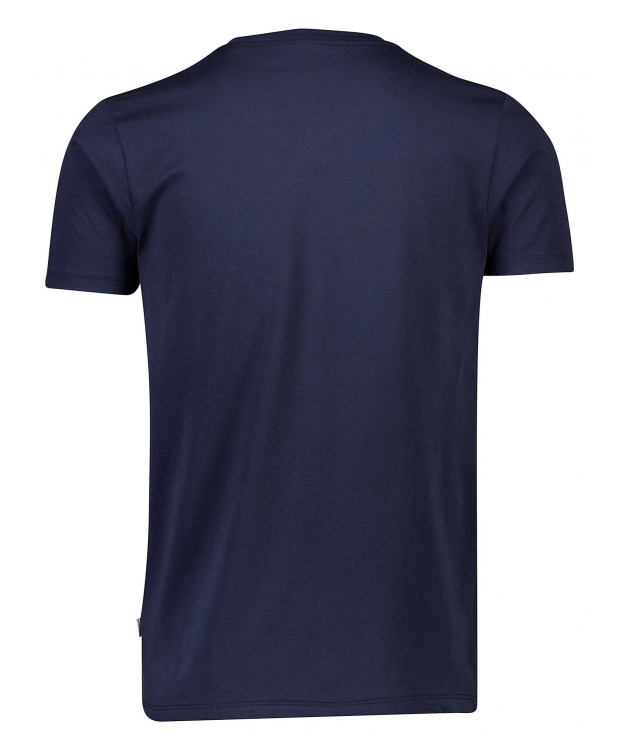 Lindbergh T-shirt m. v-hals i navy til herre