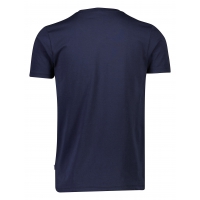Lindbergh T-shirt m. v-hals i navy til herre