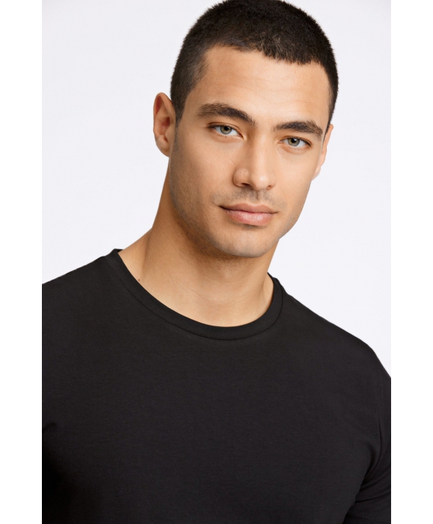 Lindbergh T-shirt m. rund-hals i sort til herre billede 4
