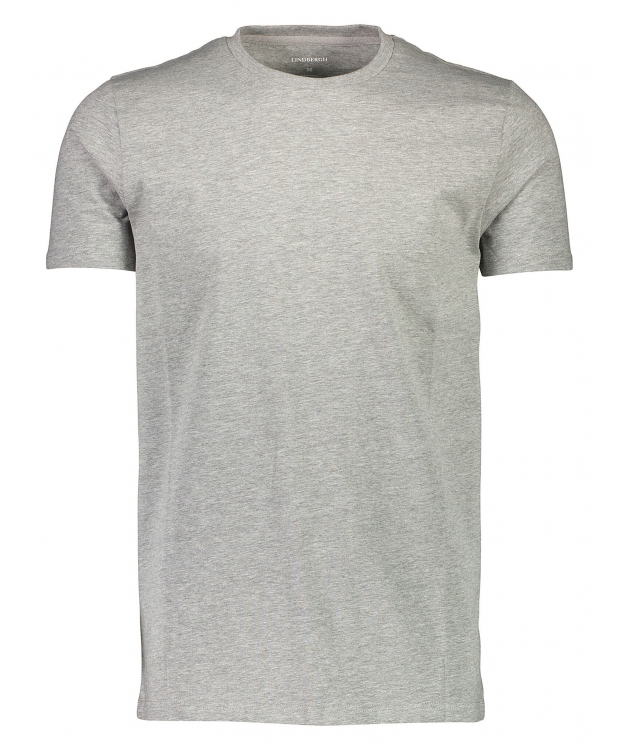 Lindbergh T-shirt m. rund-hals i grå til herre