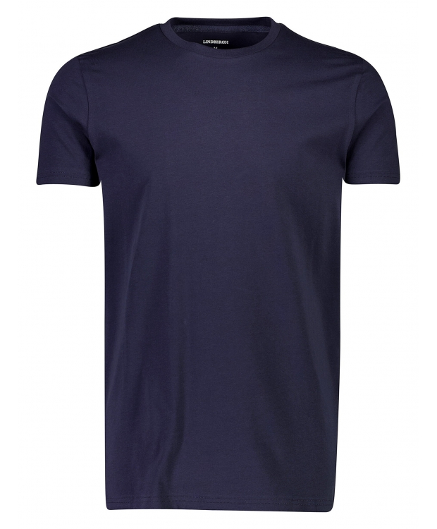 Lindbergh T-shirt m. rund-hals i navy til herre