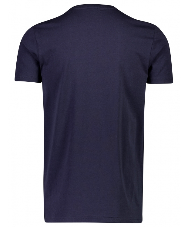 Lindbergh T-shirt m. rund-hals i navy til herre