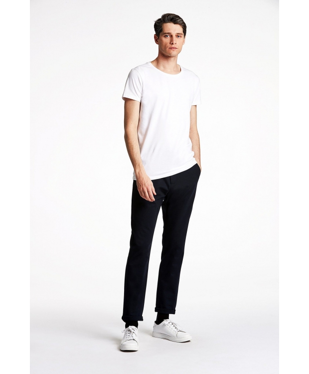 Lindbergh T-shirt m. rund-hals i hvid til herre billede 3