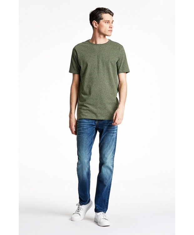 Lindbergh T-shirt i grøn / dusty army mix til herre billede 4