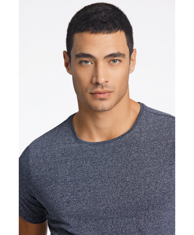 Lindbergh T-shirt i blå / bright navy mix til herre billede 3