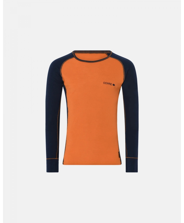 Dovre langærmet undertrøje i orange til herre