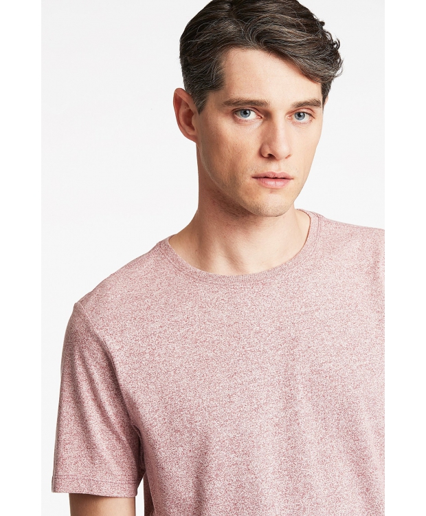 Lindbergh T-shirt i rød / dk rose mix til herre billede 4
