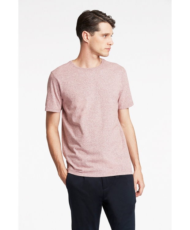 Lindbergh T-shirt i rød / dk rose mix til herre billede 5