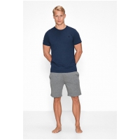 JBS OF DENMARK T-SHIRT PIQUE BAMBUS BLÅ