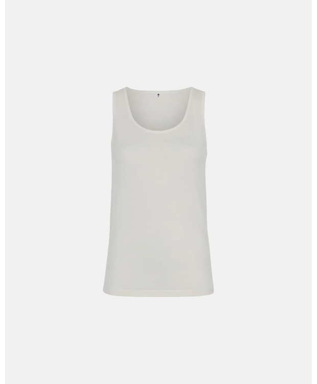 JBS of Denmark top wide straps wool i ivory
