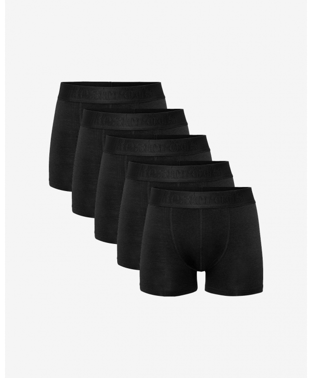 RESTERÖDS 5-pak tights GOTS i sort til herre