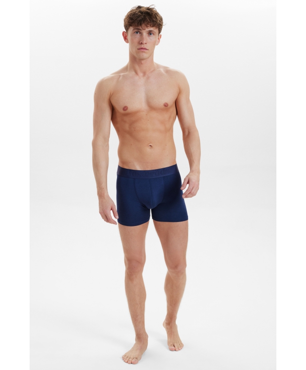 RESTERÖDS 3-pak bambus tights i navy til herre billede 5