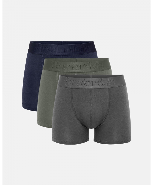 RESTERÖDS 3-pak bambus tights i forskellige farver til herre