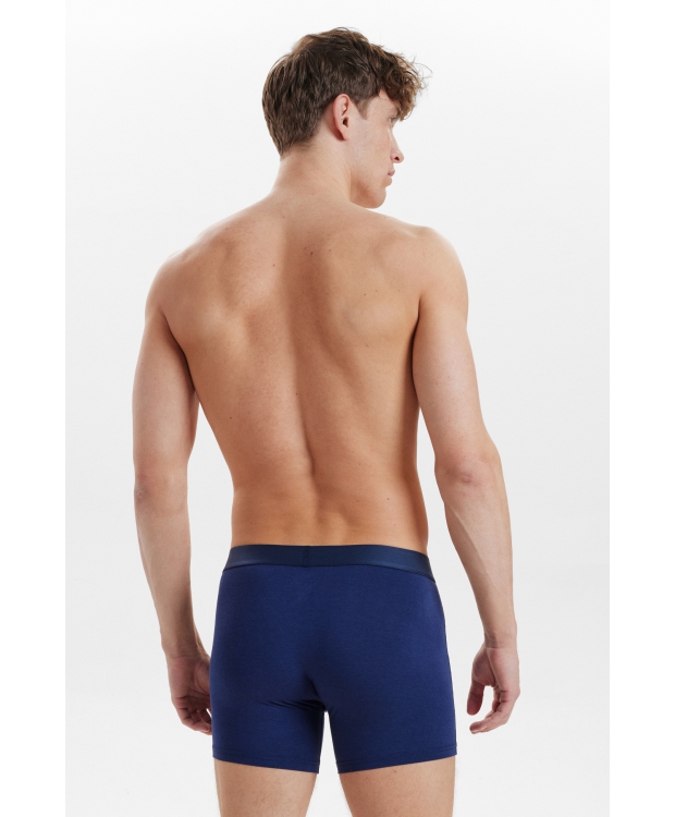 Resteröds 3-pak lange bambus tights i navy til herre billede 4