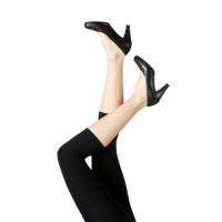 Festival bambus leggins capri 3/4 i sort til kvinder