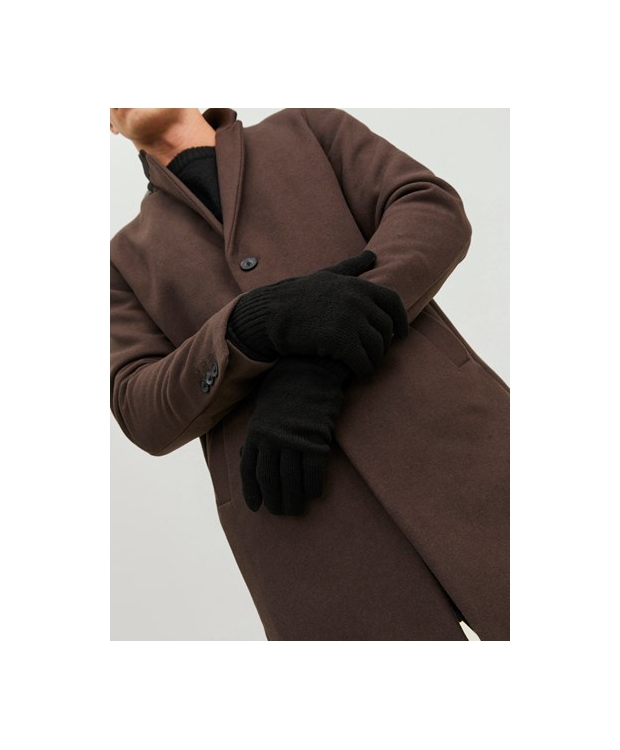 Jack & Jones strikhandsker af akryl i sort til herre billede 4