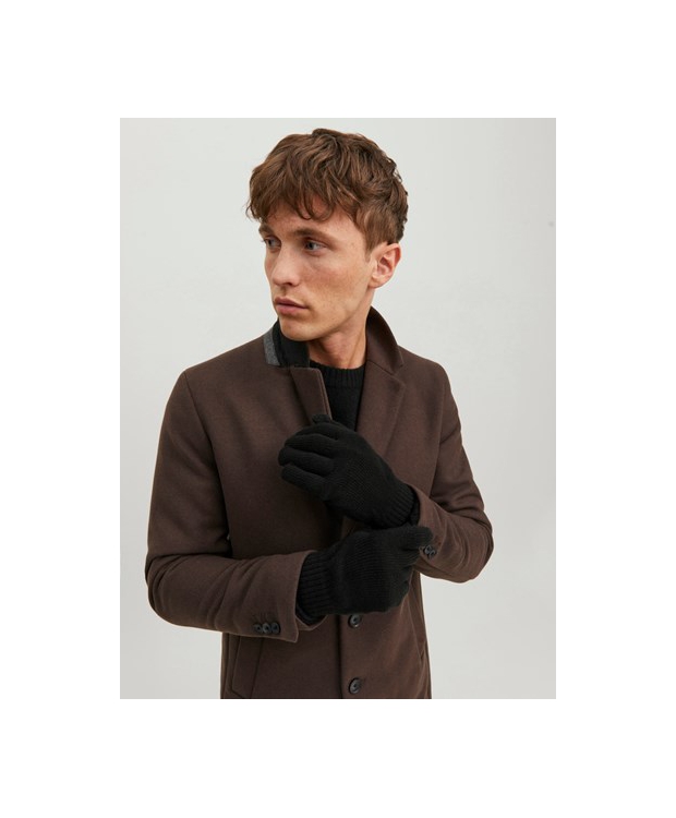 Jack & Jones strikhandsker af akryl i sort til herre billede 3