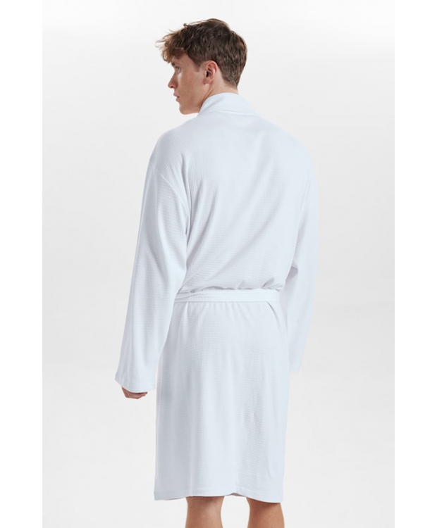 RESTERÖDS badekåbe i hvid til herre
